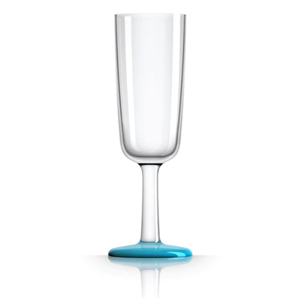 Бокал для шампанского Plastimo P70681 Ø65мм 185мм 180мл из прозрачного тритана с голубым основанием