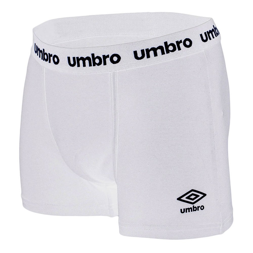 Umbro 64012U-002-S Боксёр Logo 2 Единицы Белая  White S