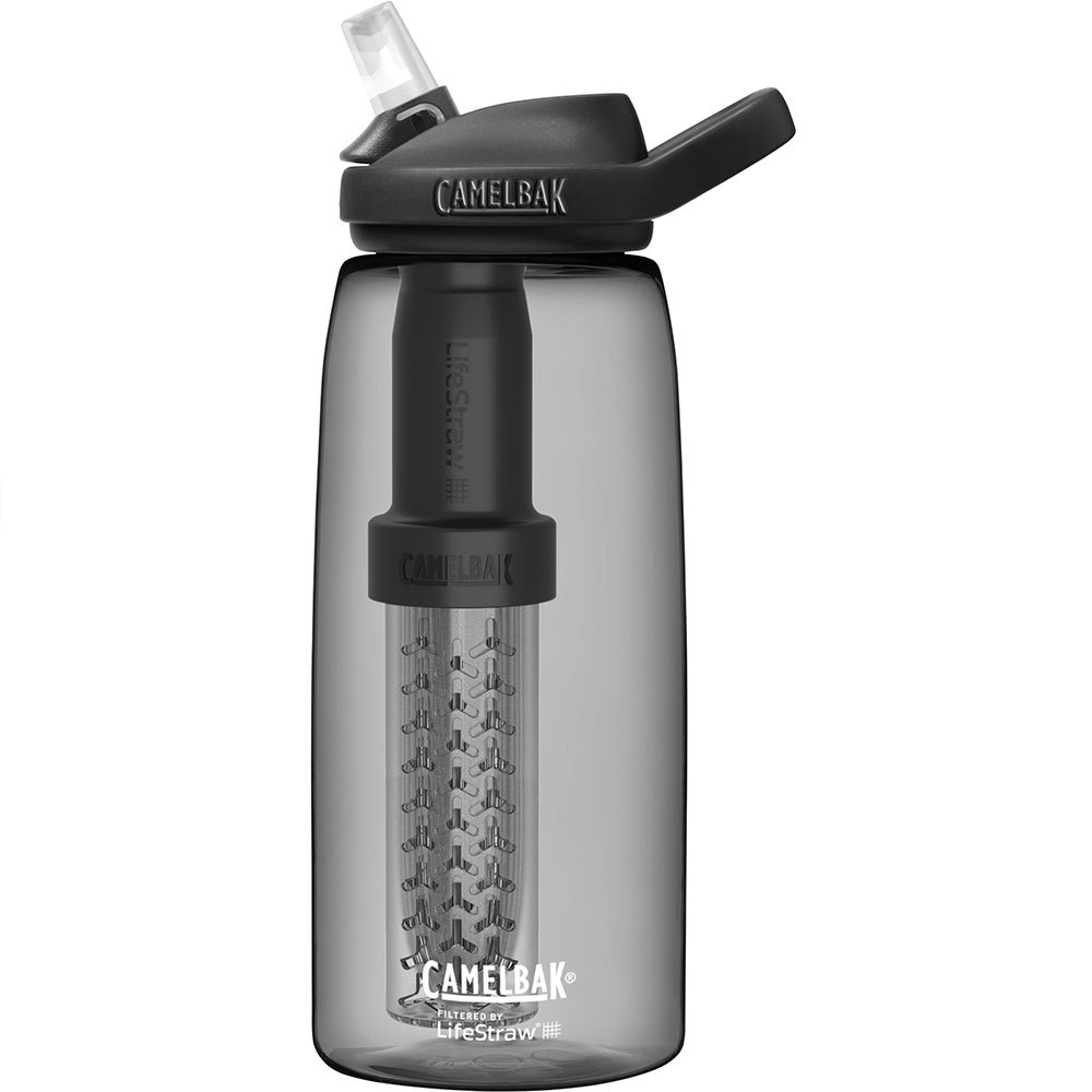 Camelbak 2550.001001 Eddy+Lifestraw 1L Бутылка для воды Серый Charcoal