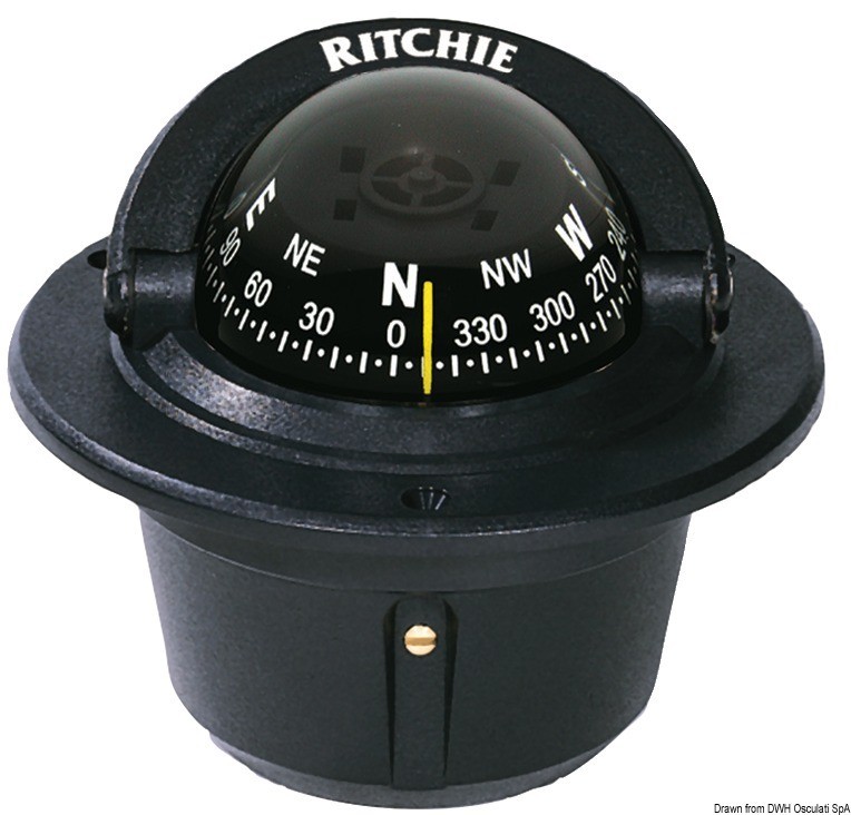 Купить RITCHIE Explorer built-in compass 23/4 black/blac, 25.081.01 7ft.ru в интернет магазине Семь Футов