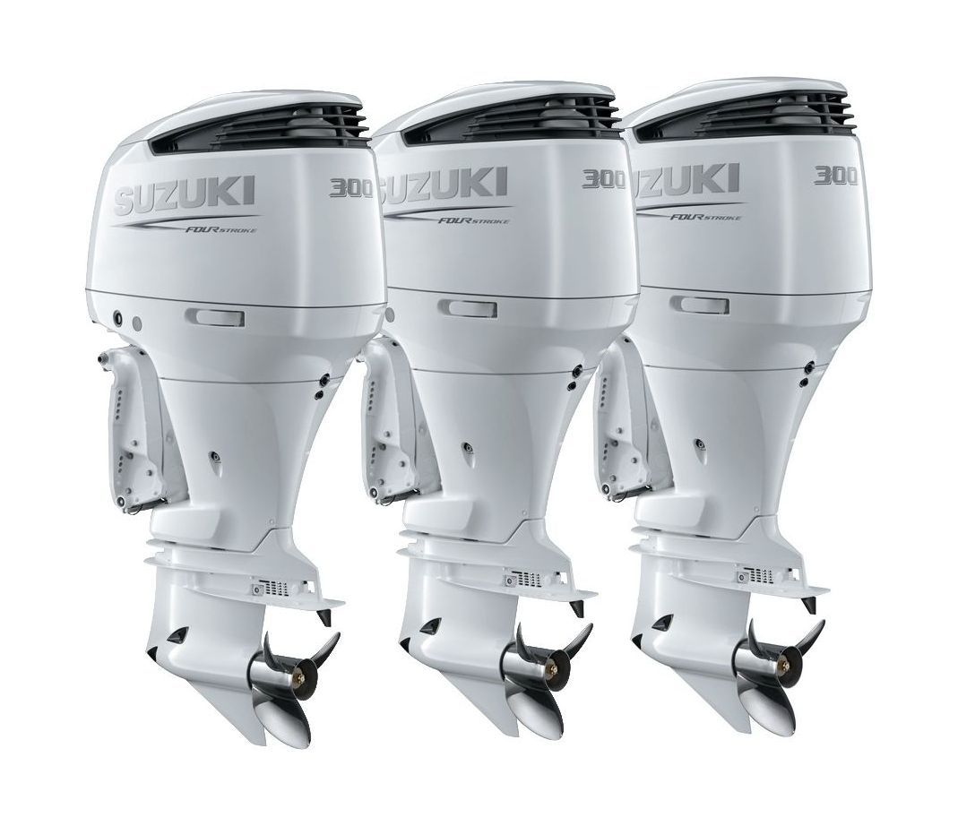 Купить Тройка из 2 моторов Suzuki DF300APX+ 1 мотор DF300APXX, белые 3xDF300AP_white 7ft.ru в интернет магазине Семь Футов