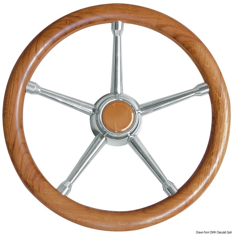 Купить A soft polyurethane steering wheel teak/SS 350mm, 45.135.05 7ft.ru в интернет магазине Семь Футов