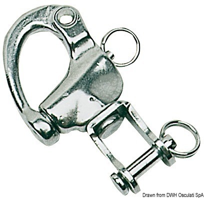 Купить Snap-shackle w/swivel for spinnaker AUSI 316 87 mm, 09.939.02 7ft.ru в интернет магазине Семь Футов