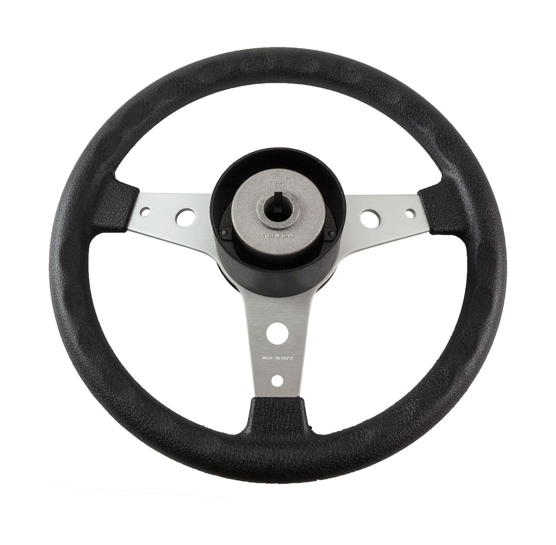 Купить Рулевое колесо DELFINO обод черный, спицы серебряные д. 340 мм, уцененное Volanti Luisi VN70401-01utsenka 7ft.ru в интернет магазине Семь Футов