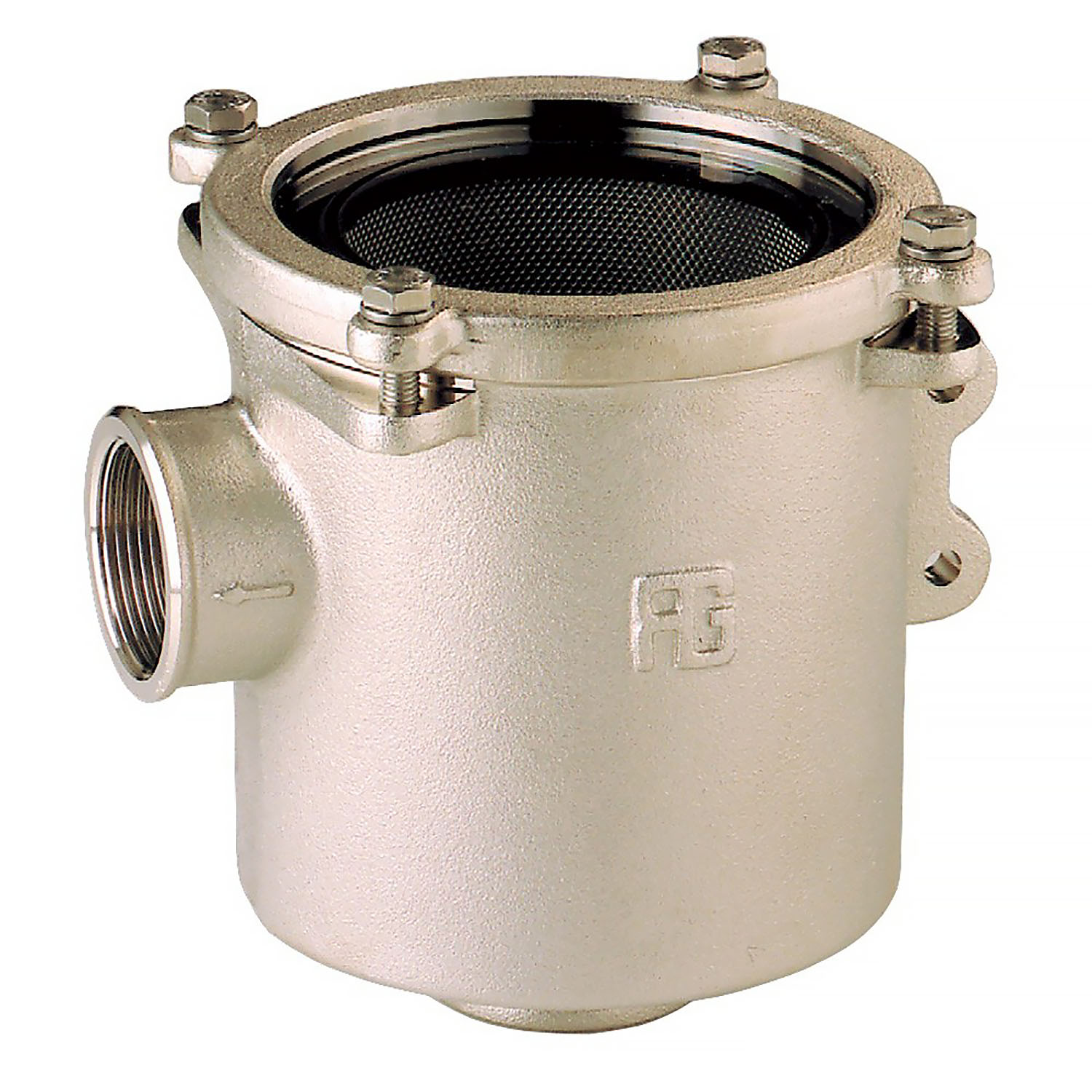 Фильтр водяной системы охлаждения двигателя Guidi Marine Ionio 1164 1164#220006 1" 7950-25500л/час из никелированной латуни с крышкой из поликарбоната