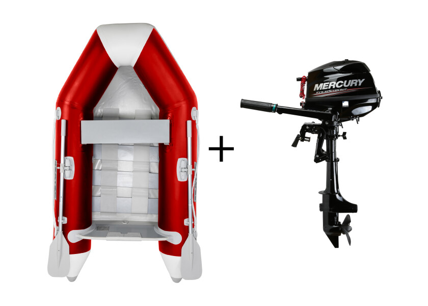 Купить SEATEC Комплект надувной лодки NEMO 230 + MERCURY F3.5MH / красный 7ft.ru в интернет магазине Семь Футов