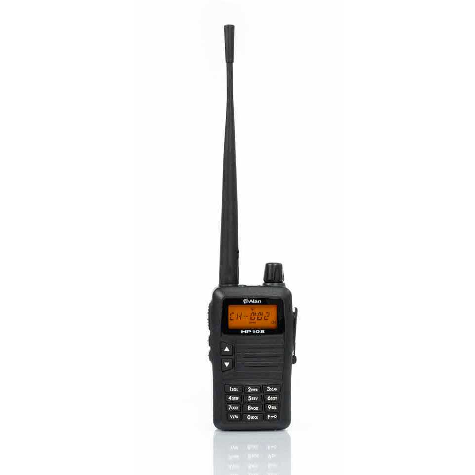 Midland G1176 Alan HP108 VHF Радио Профессиональный Портативный Черный