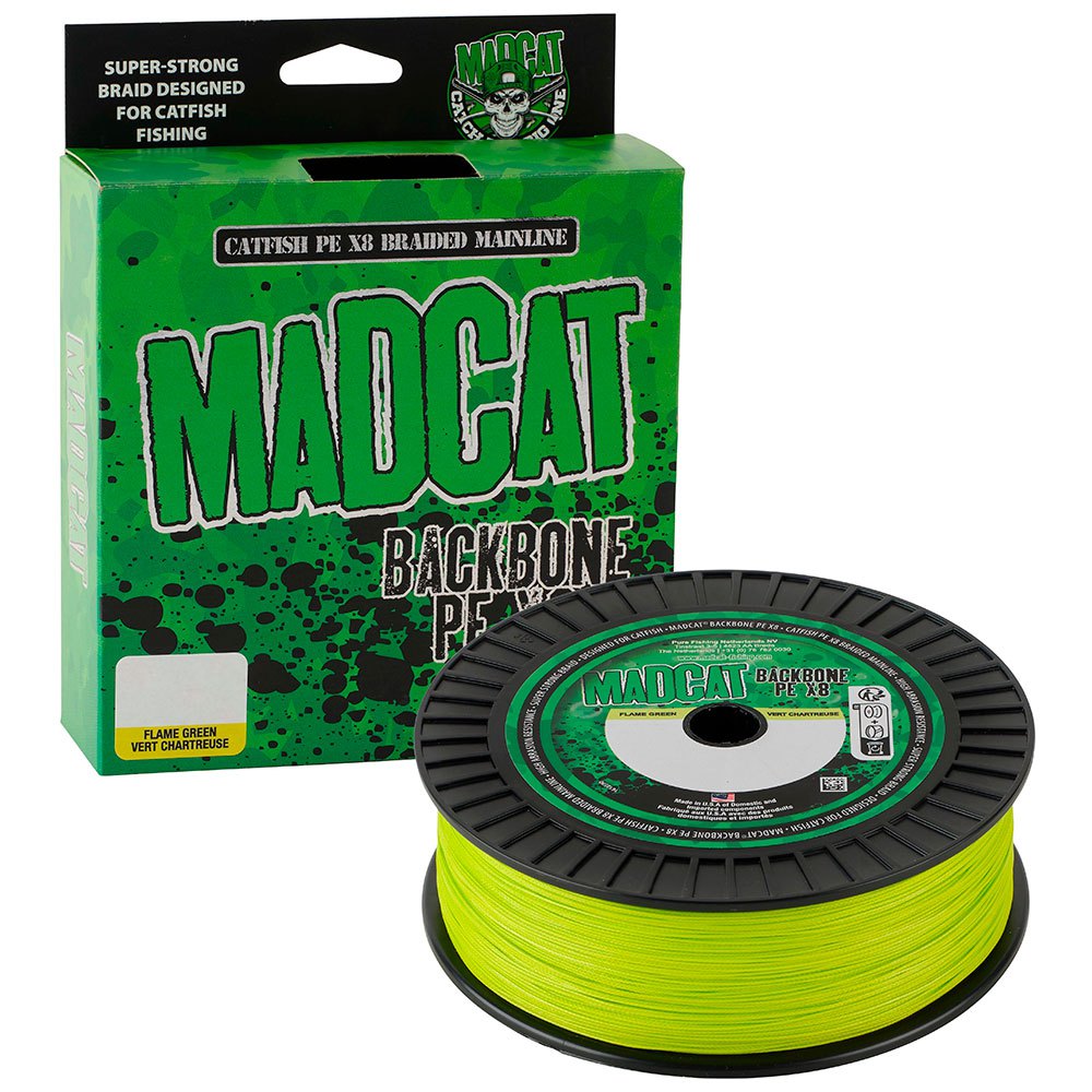 Madcat 1598686 Backbone 300 m Плетеный Зеленый  Chartreuse 0.450 mm