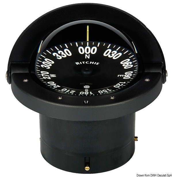 Купить RITCHIE Wheelmark built-in compass 41/2 black/bla, 25.084.41 7ft.ru в интернет магазине Семь Футов
