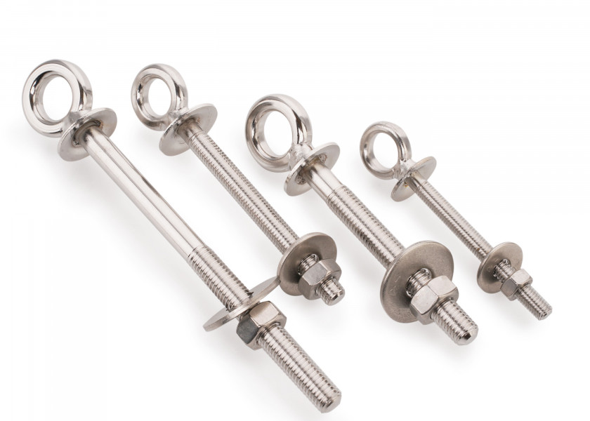 Купить BLUE WAVE 370880 V4A Рым-болт, шайба и гайка / Диаметр резьбы: M8; Длина: 80 мм 7ft.ru в интернет магазине Семь Футов