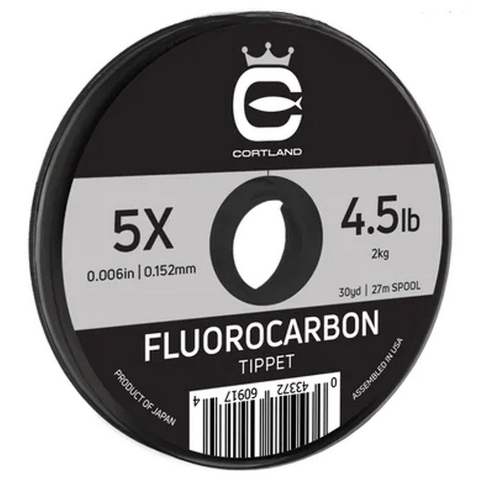 Cortland 609167 Fluorocarbon Tippet 4X 27 m Нахлыстовая Леска Clear 5.5 Lbs 
