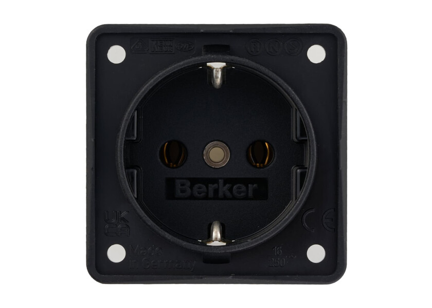 Купить BERKER 08418505 INTEGRO FLOW Розетка/черный, матовый 48472-bvs 7ft.ru в интернет магазине Семь Футов