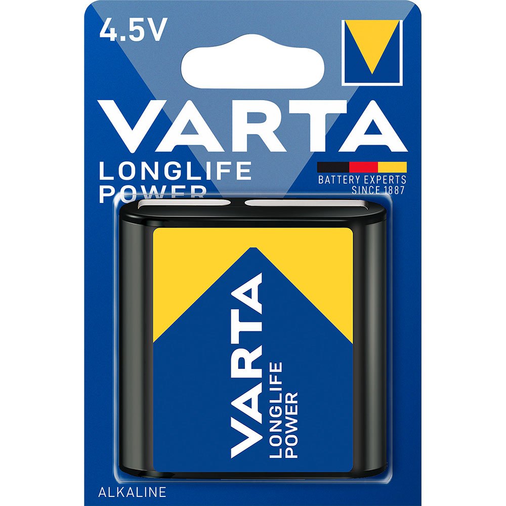 Varta 38435 1 Longlife Power 3 LR 12 4.5V-Block Аккумуляторы Голубой Blue