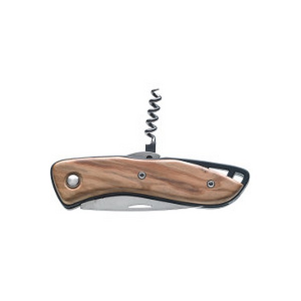 Нож моряка складной с деревянной рукояткой со штопором Wichard Aquaterra Bois 10181 115/193 мм