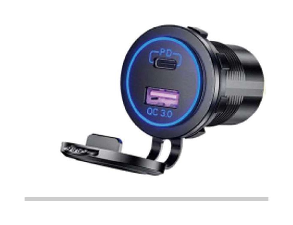 Купить Разъем USB QC3.0 5в 3А и USB PD Marine Rocket 4620136058407 7ft.ru в интернет магазине Семь Футов