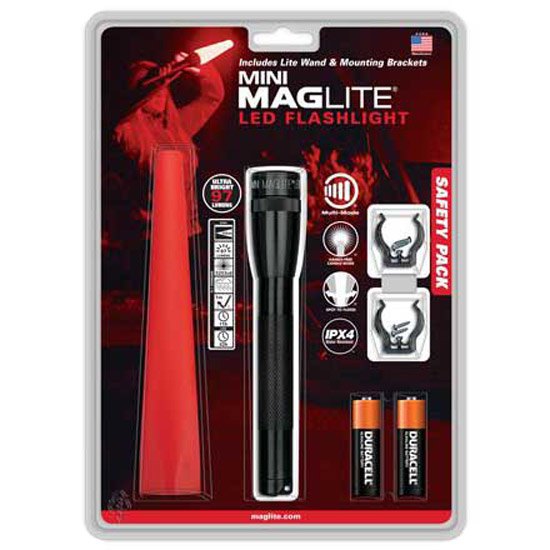 Mag-Lite IP2201G LED 2AA Safety Мини Пакет Черный Black 97 Lumens 