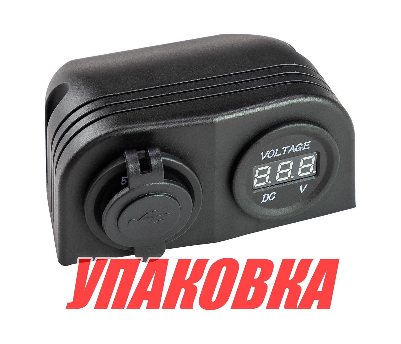 Купить Разъем USB 5в 3.1А и цифровой вольтметр для крепления на приборную панель (упаковка из 10 шт.) AAA AD6-2013/4010_pkg_10 7ft.ru в интернет магазине Семь Футов