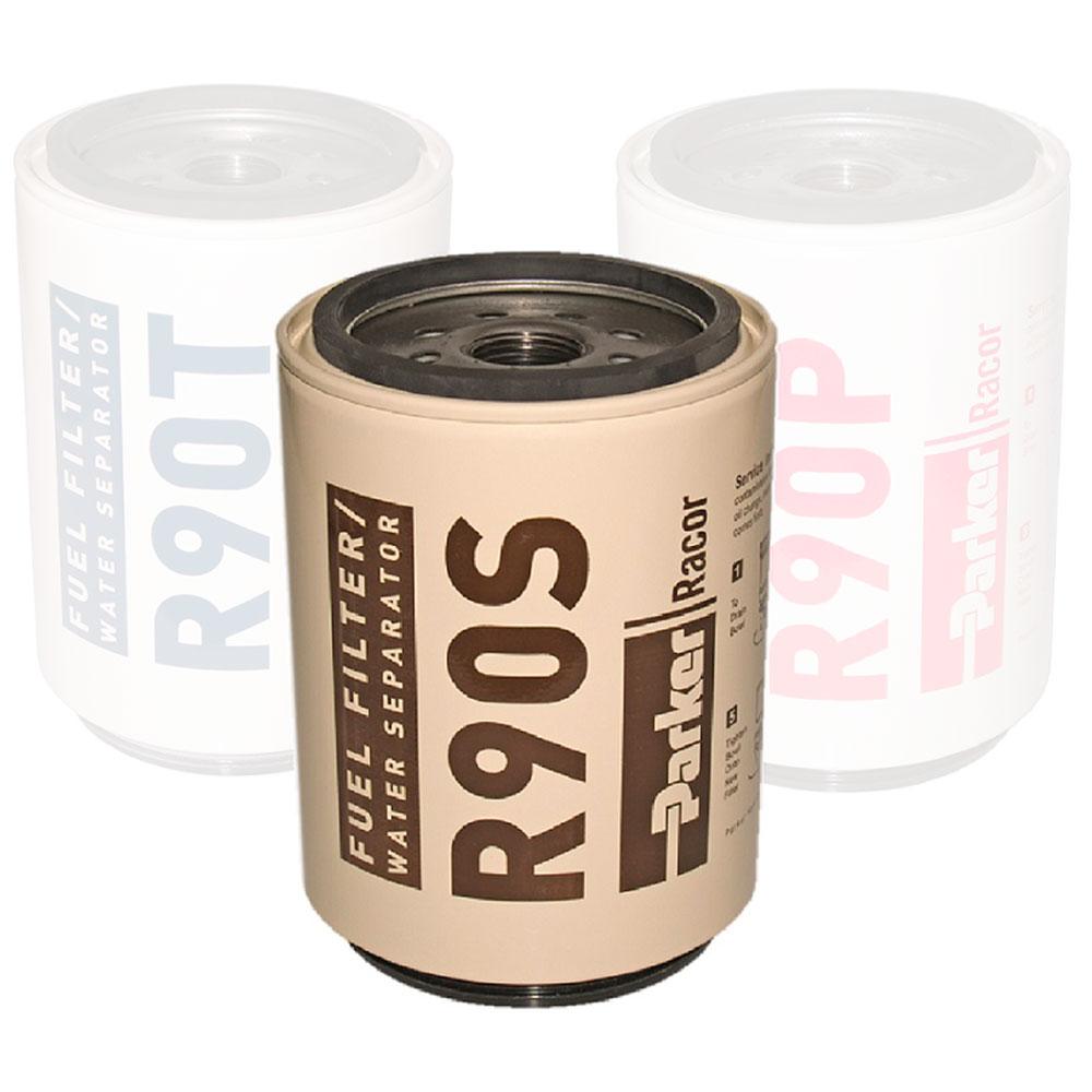 Parker racor 62-R90S Replacement Filter Elemment Spin On 390RC/490R/690R Белая Brown 2 Micron 