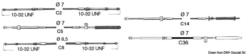 Купить Steering cable C16 13&#39. 45.016.13 7ft.ru в интернет магазине Семь Футов