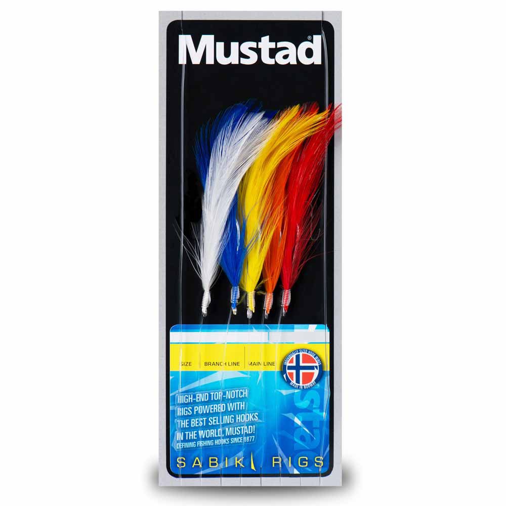Mustad CL-RIG30-1/0-10 CL-RIG30 Coloured Feather Trace Рыболовное Перо Многоцветный Multicolour 1/0 