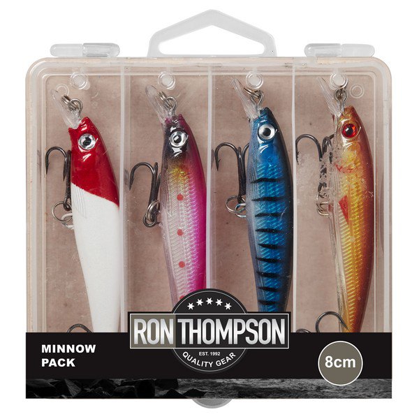 Ron thompson 65410 Коробка с приманкой Minnow 80 Mm 8 G Многоцветный Yellow / Blue / Pink / White