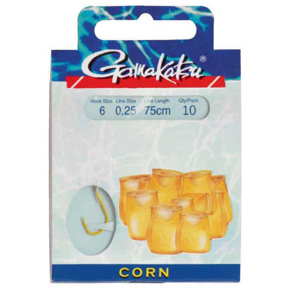 Gamakatsu 140121-01400-00014-00 Booklet Corn 1130 г Палатка Крюк 0.140 мм Золотистый Gold 14 