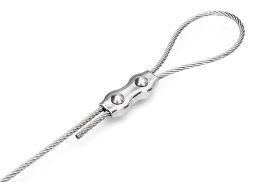 Купить Дуплексный зажим, нержавеющая сталь / Для проволоки Ø: 3 мм 14470-bvs 7ft.ru в интернет магазине Семь Футов