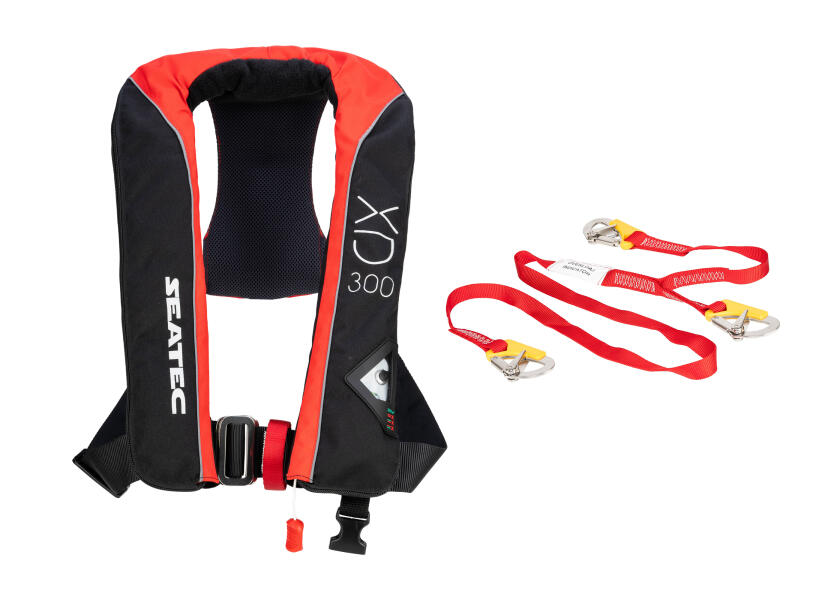 Купить SEATEC Спасательный жилет XD300 / красный/черный / вкл. спасательный круг 7ft.ru в интернет магазине Семь Футов