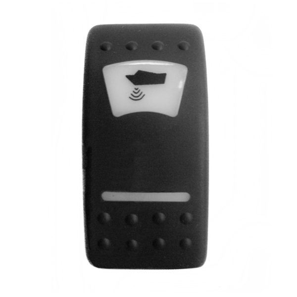 Клавиша выключателя "Эхолот" TMC 008-039919 из чёрного пластика