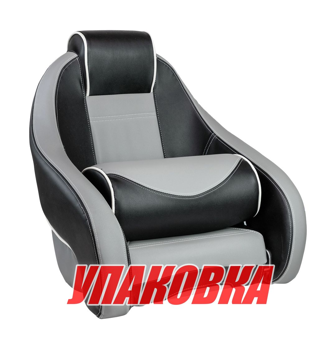 Купить Кресло с болстером Stingray, обивка винил, цвет черный/серый (упаковка из 2 шт.) Marine Rocket MR18010_pkg_2 7ft.ru в интернет магазине Семь Футов