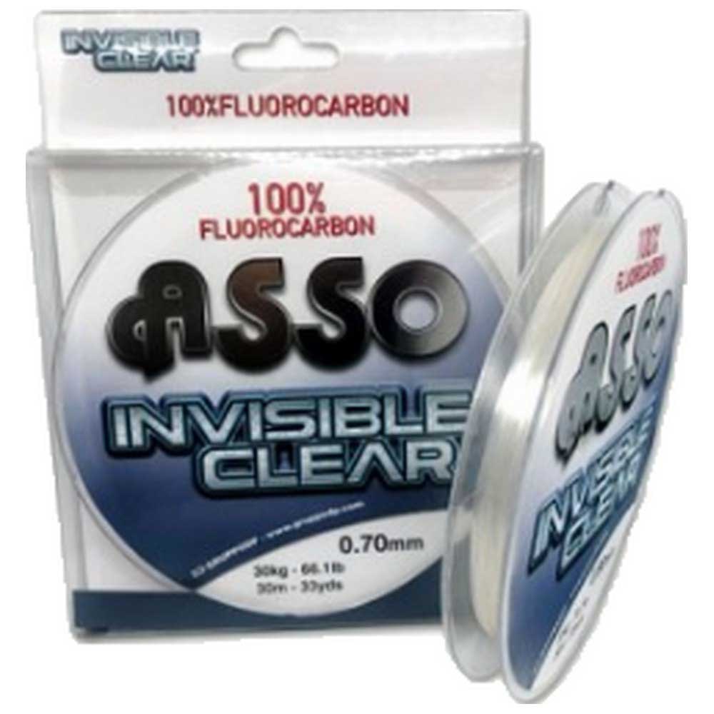 ASSO 8050043367600 Invisible 30 m Фторуглерод Белая  White 0.900 mm 