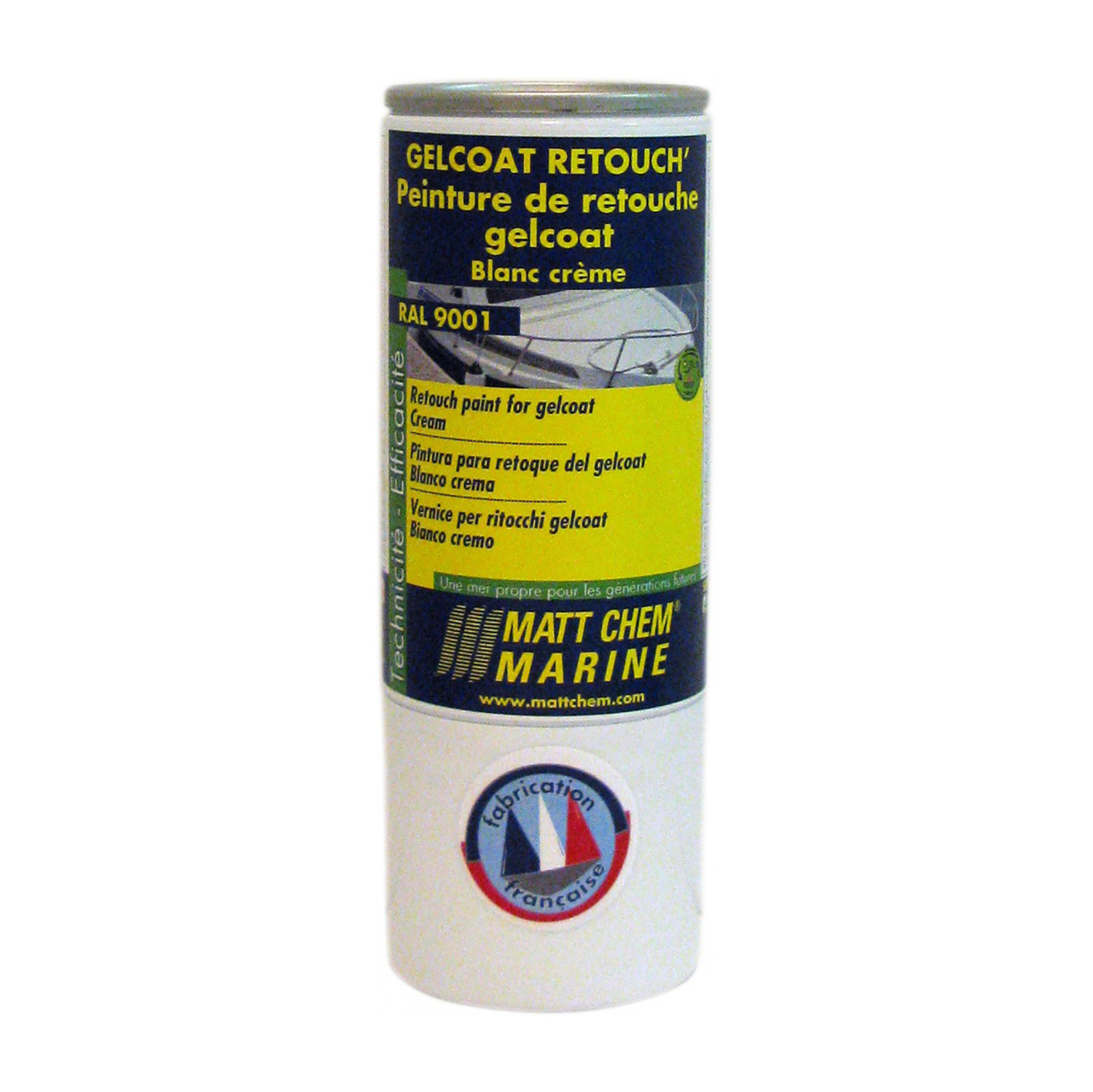 Краска Matt Chem Marine Gelcoat Retouch 185M кремово-белый RAL9001 для гелькоута 150мл