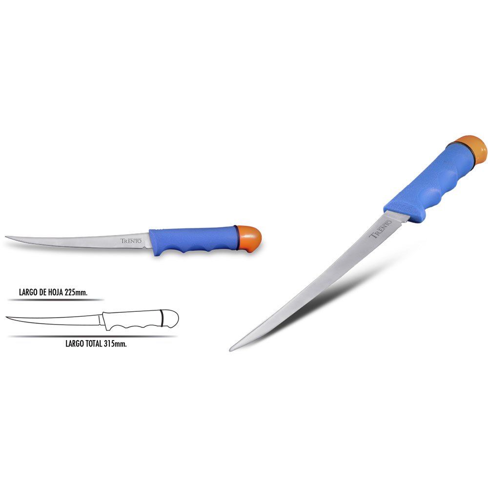 Trento 131901 Fisherman Float Нож Серебристый  Blue / Orange 225 mm 