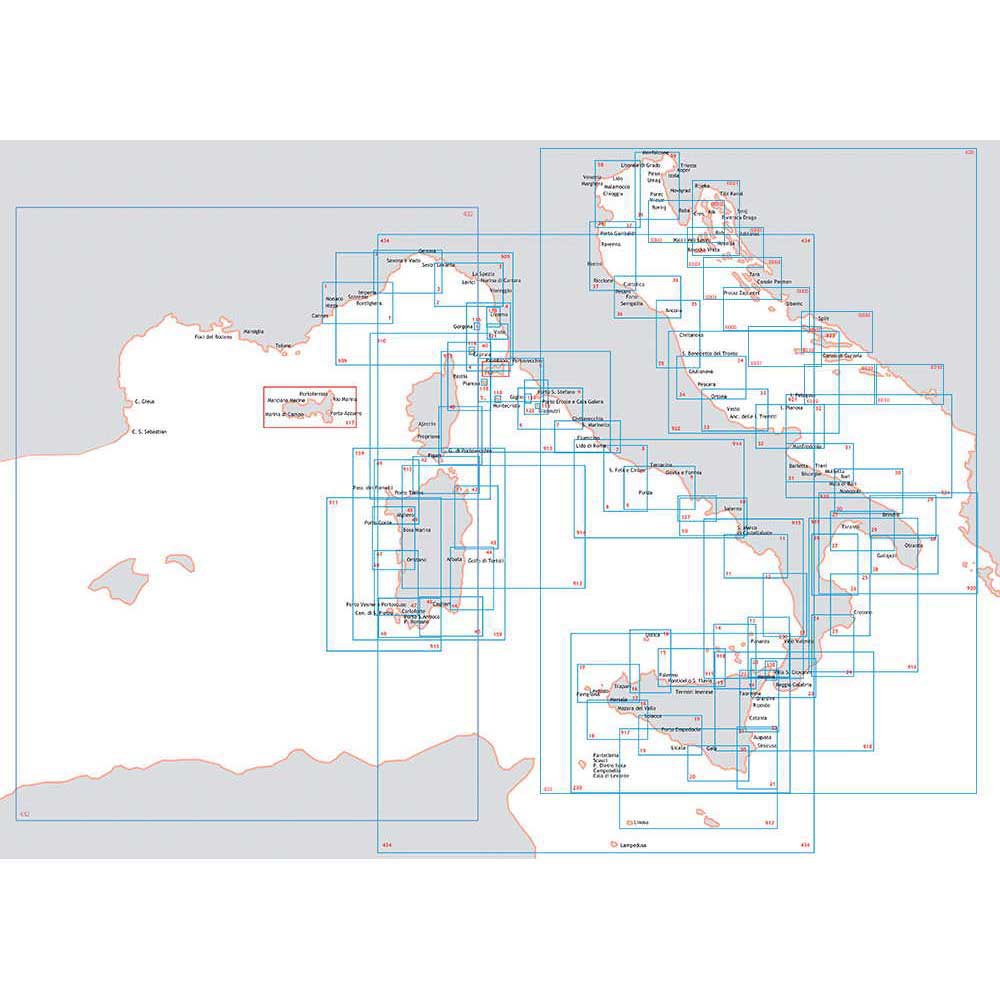 Istituto idrografico 100004 San Rossore-Canale Di Piombino Морские карты