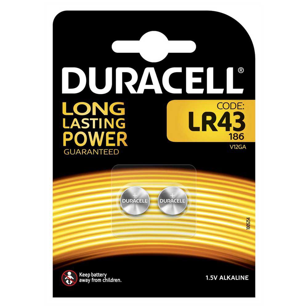 Duracell BAT/DURLR43 Alcaline LR43 Аккумуляторы 2 единицы Серебристый Multicolor