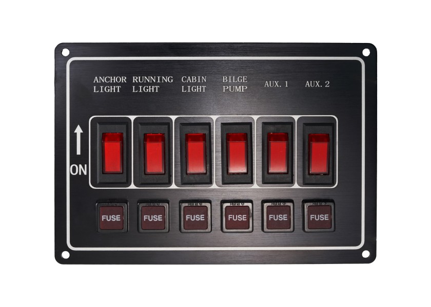 Купить Switch Panel / 6 switches / horizontal 10165-bvs 7ft.ru в интернет магазине Семь Футов