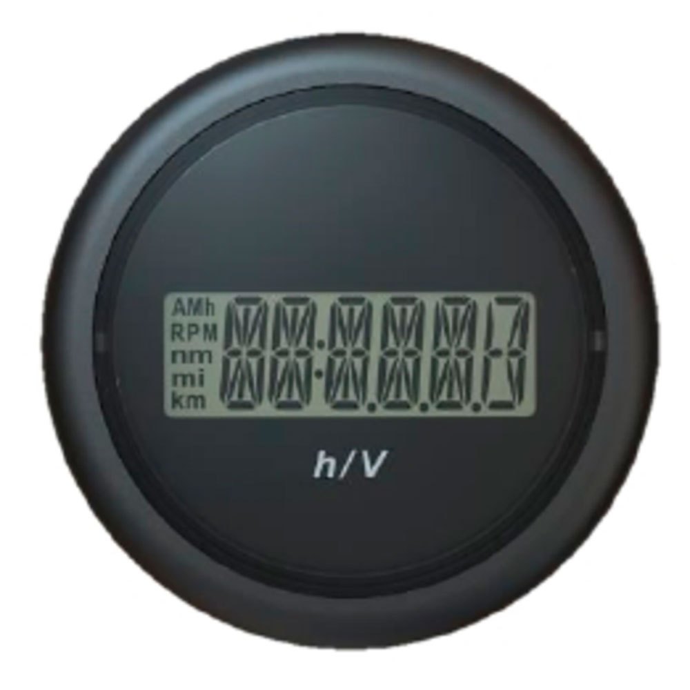 VDO B00005302 9-48V Цифровой круглый вольтметр Серебристый Black