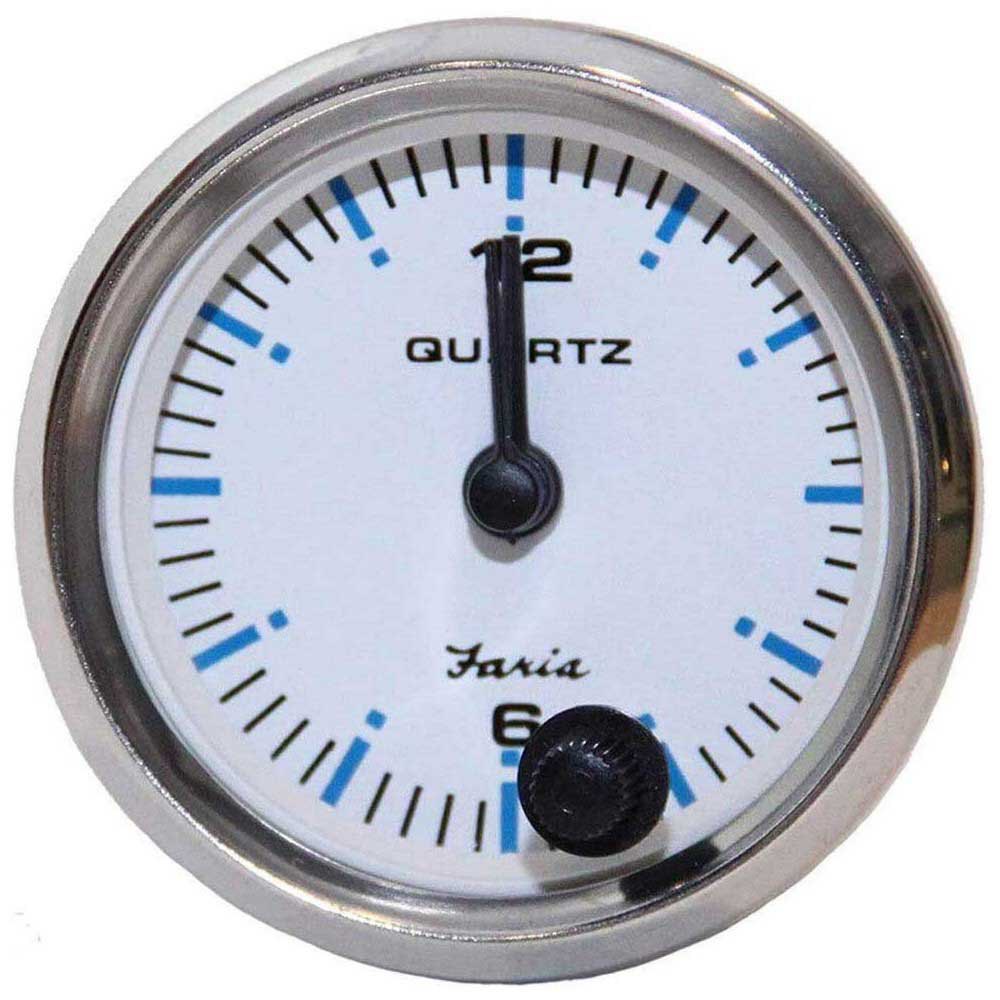 Faria 678-F13891 Chesapeake SS Clock Измерять Серебристый White