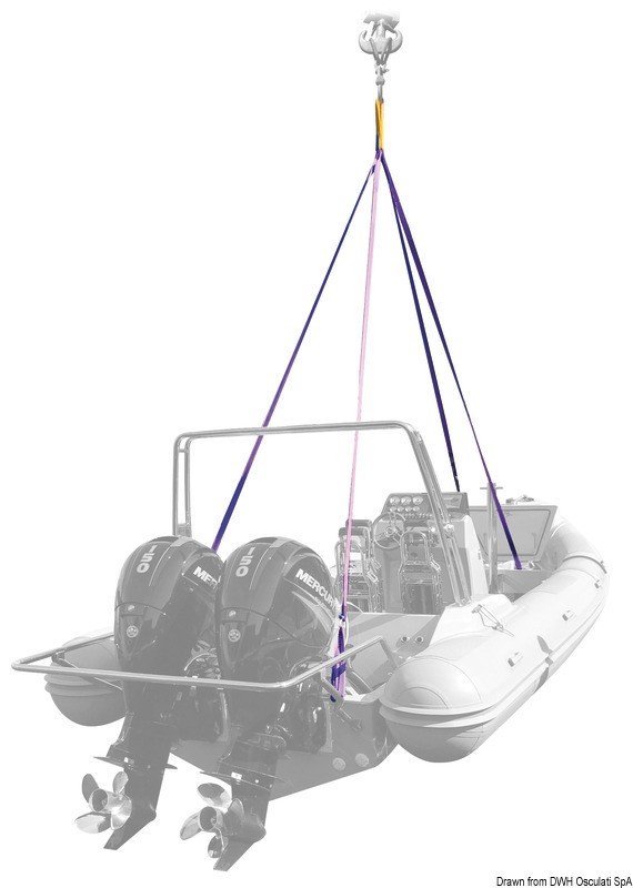 Купить Подъемная система четырехрычажная 500 - 550 см, Osculati 06.587.03 для яхт и надувных лодок 7ft.ru в интернет магазине Семь Футов