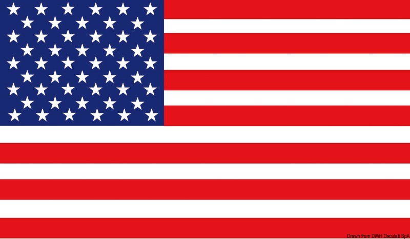 Купить Флаг США гостевой 50 х 75 см, Osculati 35.444.04 7ft.ru в интернет магазине Семь Футов