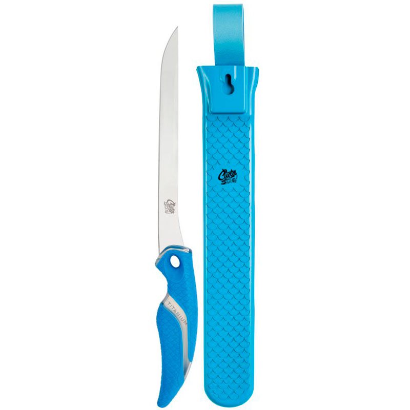 Cuda 220155 Freshwater Fillet Knife With Sheath Голубой  Blue 18 cm 