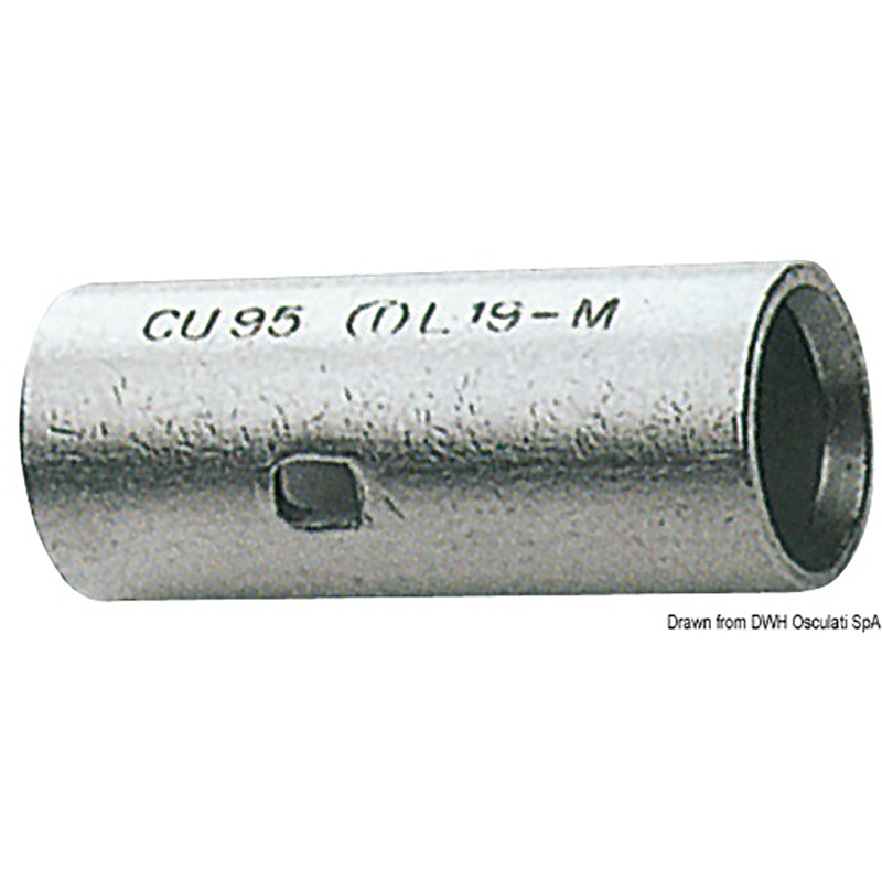 Силовая соединительная муфта из луженой меди 16 мм2 32.5 мм, Osculati 14.036.16