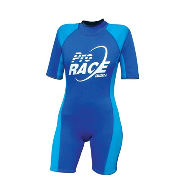 Детский короткий гидрокостюм Lalizas Pro Race Shorty 40502 мокрый 3:2 мм синий/голубой размер JL 9 - 10 лет из неопрена