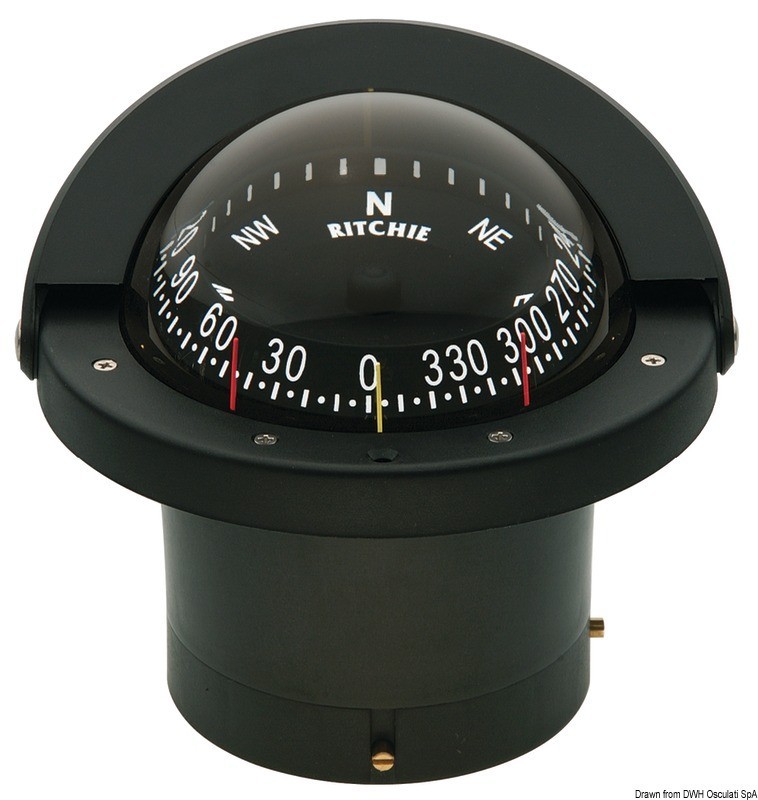 Купить RITCHIE Navigator 2-dial compass 41/2 black/black, 25.084.31 7ft.ru в интернет магазине Семь Футов