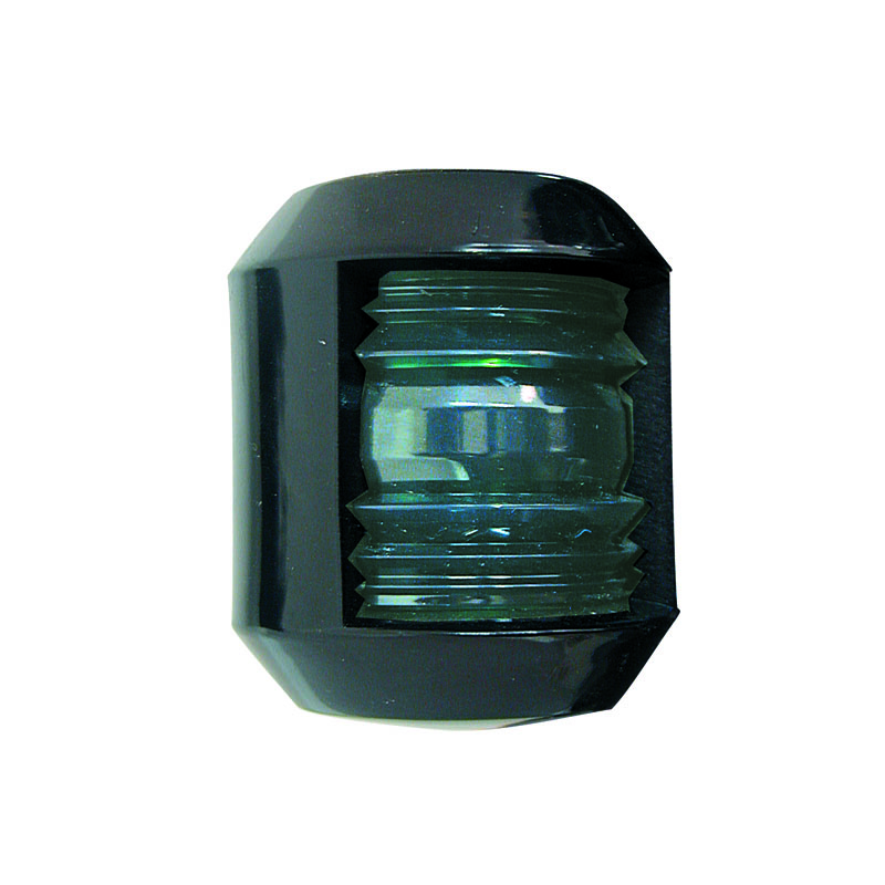 Бортовой огонь Lalizas Junior 7 30821 зелёный с лампой накаливания видимость 1 миля 12 В 5 Вт 112,5° для судов до 7 м в чёрном корпусе