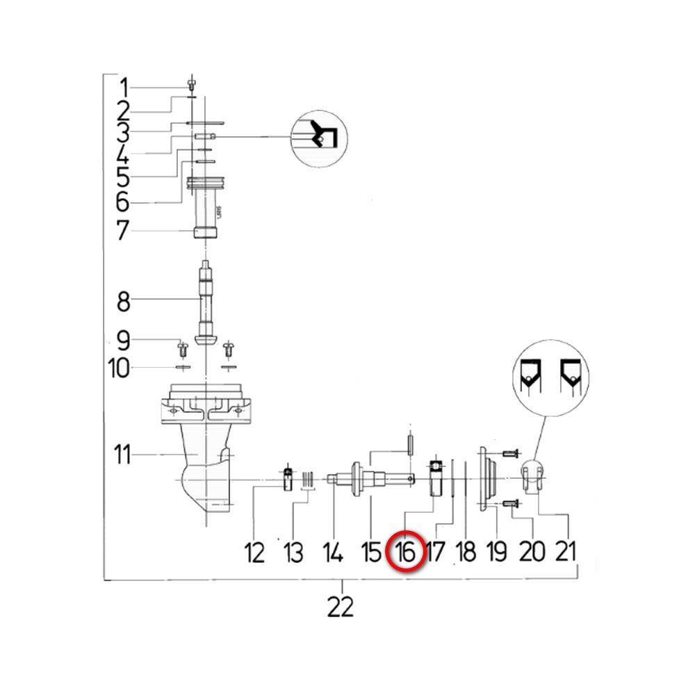 Подшипник Vetus 6202 BP156