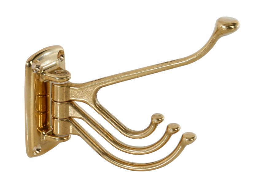 Купить Triple Coat Hook with Double Hook / brass 32696-bvs 7ft.ru в интернет магазине Семь Футов