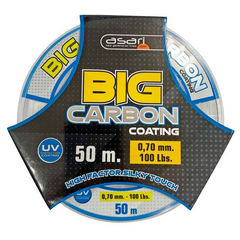 Asari LABC250 Big Carbon Coating Фторуглерод 50 m Многоцветный Multicolour 1.200 mm 