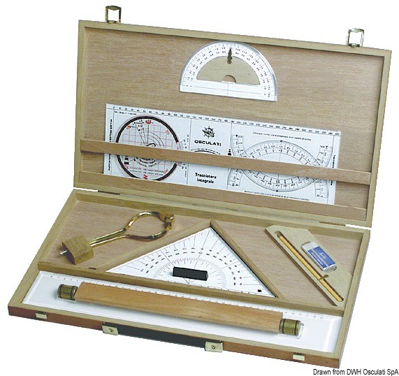 Купить Набор прокладочных инструментов в деревянном футляре, 26.142.47 7ft.ru в интернет магазине Семь Футов