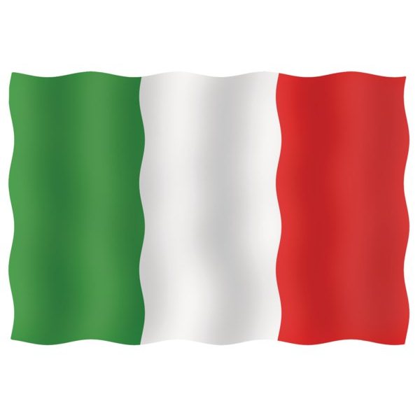 Флаг Италии гостевой из перлона/шерсти 20 x 30 см 20030-33131